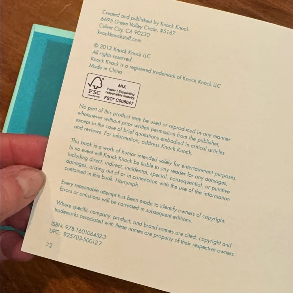 NWT Knock Bathroom Guest Book Urban Outfitters Lined Page Journal Witty Funny